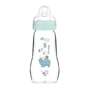 MAM Feel Good Glass Baby Bottle (260 ml)