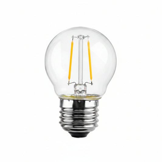OIXXAF BulbrightG45-2 LED Edison Bulb E26 Dimmable 2700K Warm White