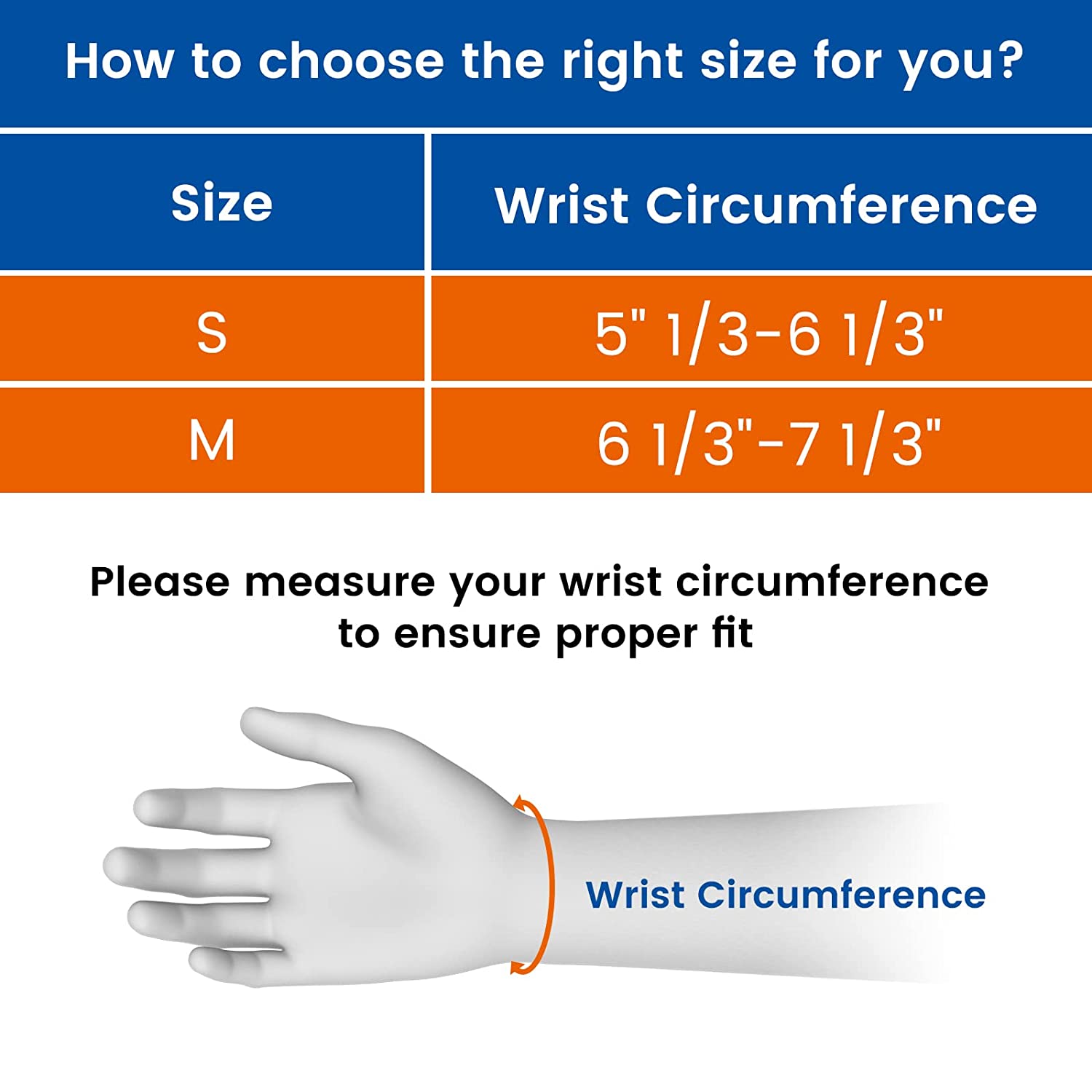 Willcom Reversible Thumb Wrist Spica Splint for Pain Relief Support