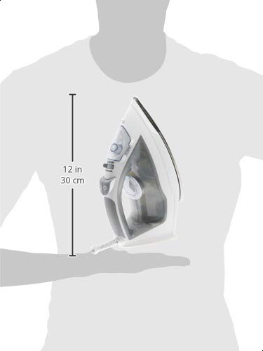 Amazon Basics 1700-Watt Steam Iron with Safety Auto Shut-Off, Steel Soleplate