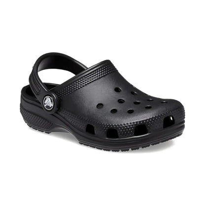 Kids' Crocs Classic Clog Sandals: Lightweight, Perforated, Comfortable Black Footwear