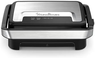 Moulinex Home Compact GI270D10 Panini & Griddle, Non-Stick Cooking Plates, Easy to Store, Easy to Clean