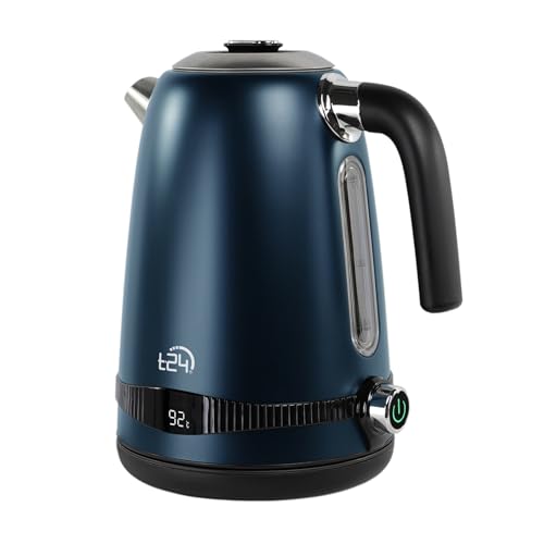 T24 Stainless Steel Kettle 1.7L, 7 Temperature Settings, 2200W LCD Display