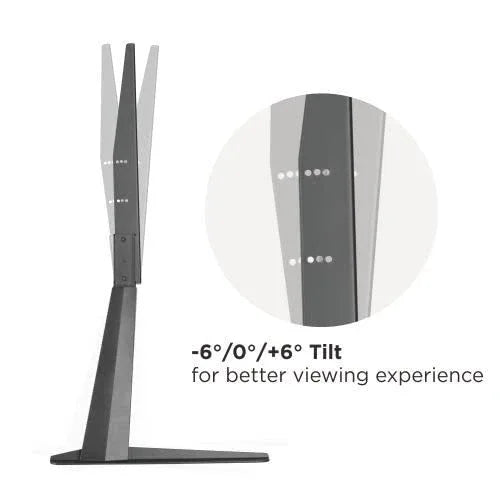 LUMI Minimalist Tabletop TV Stand LDT03-21L Black, 50kg Capacity - Gomix Brands Outlet