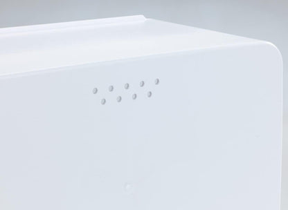 Wenko Bamboo Bread Bin with Lid, White 35x26x20.5 cm