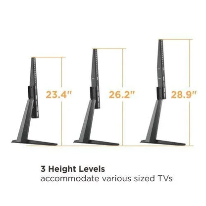 LUMI Minimalist Tabletop TV Stand LDT03-21L Black, 50kg Capacity - Gomix Brands Outlet