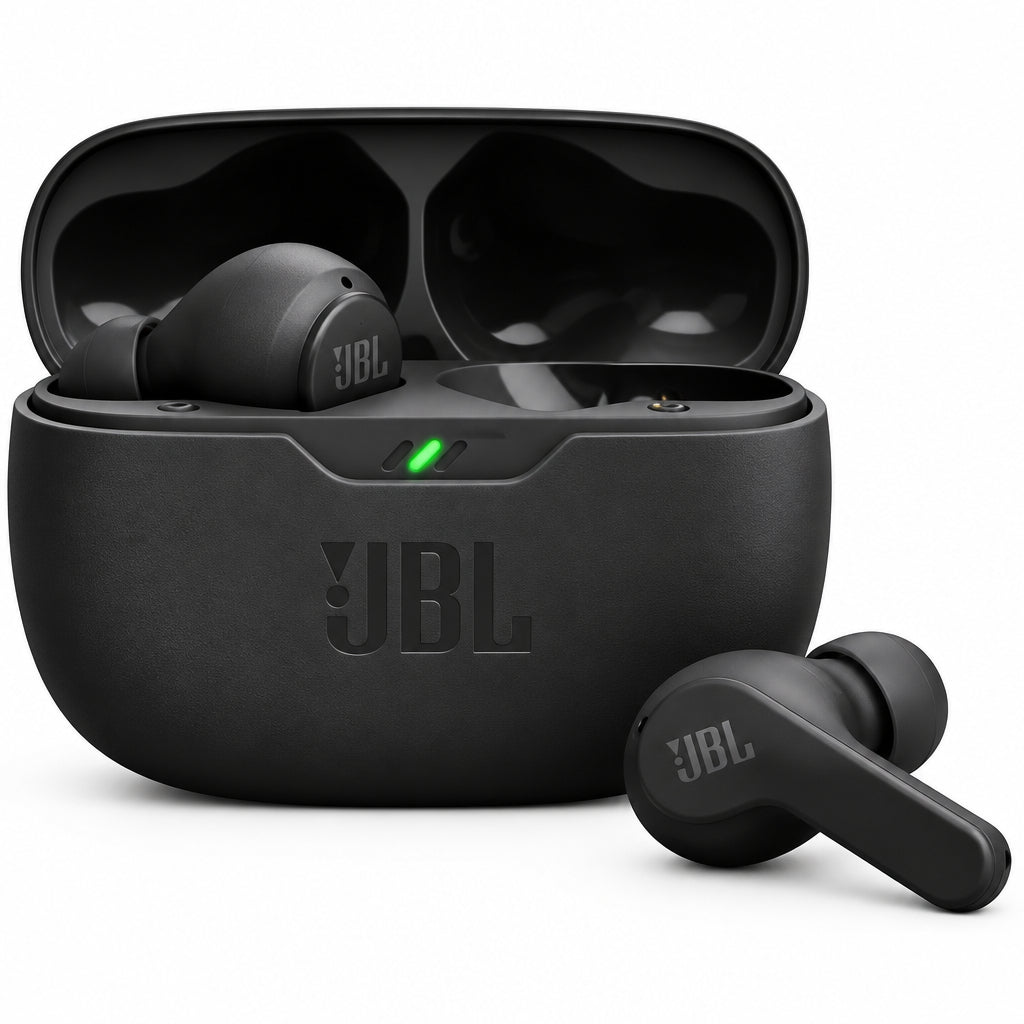 JBL Wave Beam True Wireless In-Ear Earbuds: Bluetooth 5.2, Deep Bass, Black - Gomix Brands Outlet
