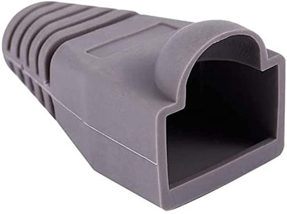ANMOO Grey RJ45 Protective Boots – 100 Pack for Ethernet Cables