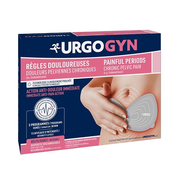UrgoGyn Rechargeable TENS Electrotherapy Patch for Period & Endometriosis Pain Relief