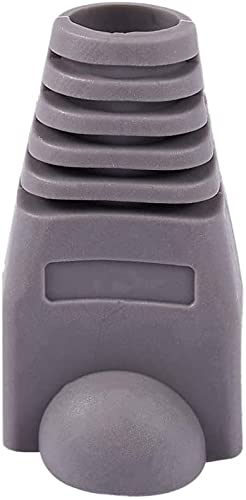 ANMOO Grey RJ45 Protective Boots – 100 Pack for Ethernet Cables