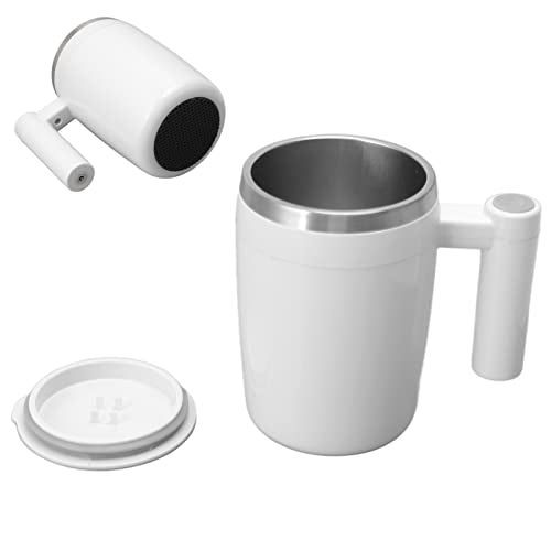Topincn 380ml Automatic Magnetic Stirring Mug USB Rechargeable Stainless Steel