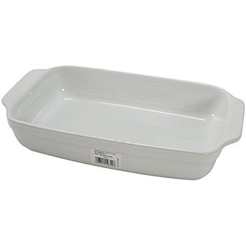 HOME Ceramic Rectangular Baking Dish 30x18x5.5 cm White