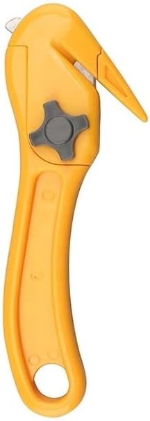 Moving Edge Safety Knife Box Opener Tape Cutter Shrink Wrap Knives Yellow 5-Pack