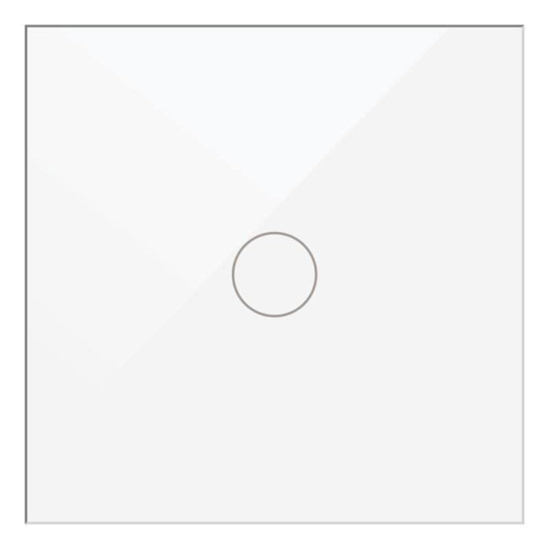 WESA White Glass Touch Switch Recessed with LED Indicator