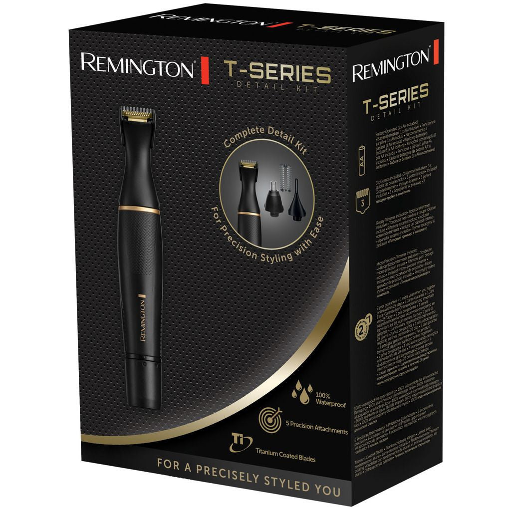 Remington T-Series NE7000 Waterproof Titanium Detail Grooming Kit for Men