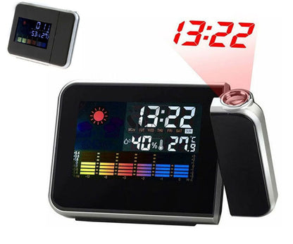 8190 Laser Electronic Color Screen Calendar, Clock Alarm, Weather Station LCD