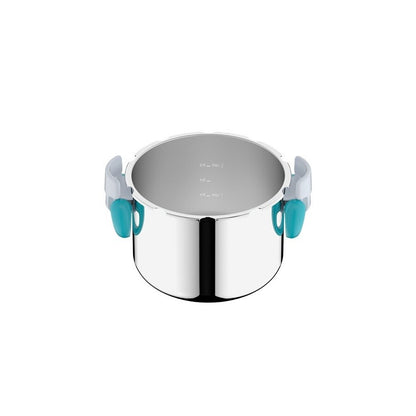 SEB ClipsoMinut'Easy 7.5L Blue Stainless Steel Pressure Cooker Retractable Handles