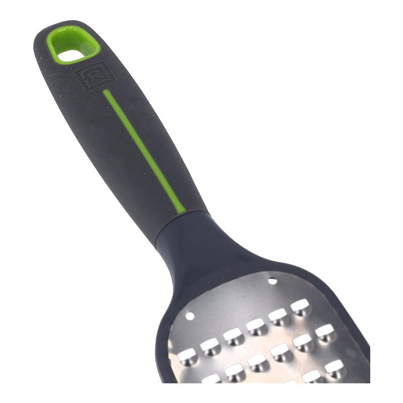 Royalford Green Line Stainless Steel Cheese Grater with Ergonomic Soft-Grip Handle