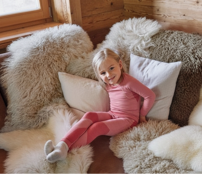 Kuniboo Kids' Seamless Base Layer Set of 2-Piece