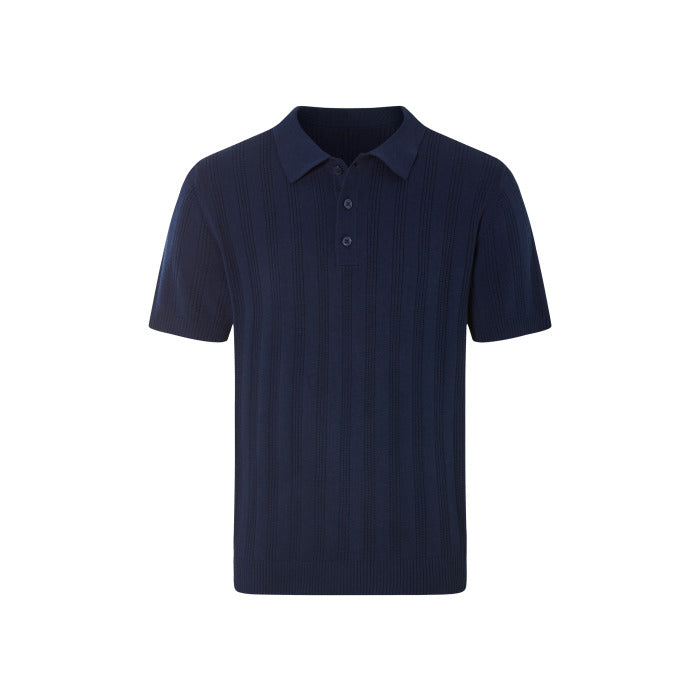 LIVERGY Men's Knitted Polo Shirt