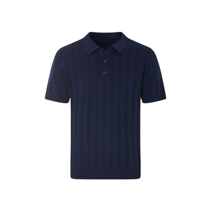 LIVERGY Men's Knitted Polo Shirt