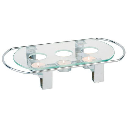3-Light Stainless Steel Chafing Dish Warmer with GN 1/1 Compatibility