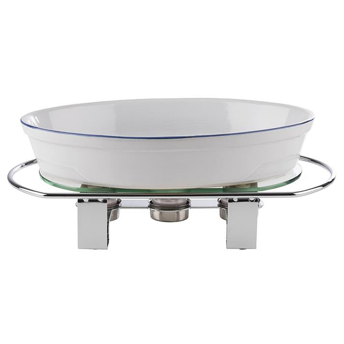 3-Light Stainless Steel Chafing Dish Warmer with GN 1/1 Compatibility