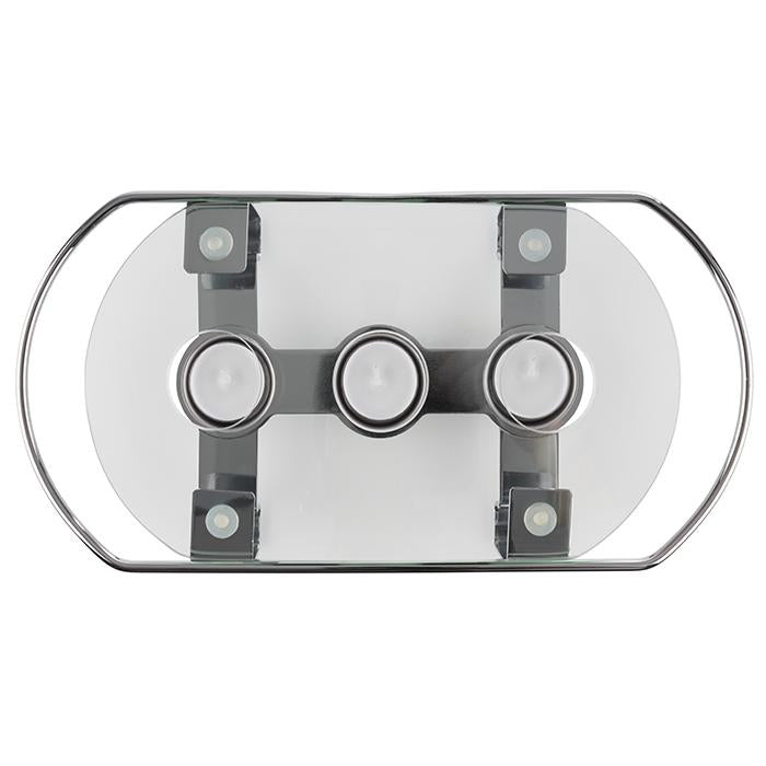3-Light Stainless Steel Chafing Dish Warmer with GN 1/1 Compatibility
