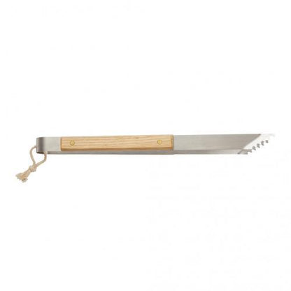 Vinga Paso Stainless Steel Grill Tongs with Ash Wood Handle for Kitchen & BBQ