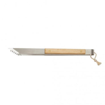 Vinga Paso Stainless Steel Grill Tongs with Ash Wood Handle for Kitchen & BBQ