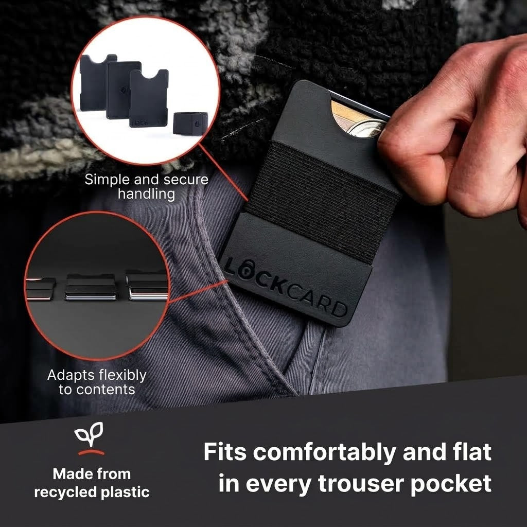 Lockcard Slim Wallet 4-Piece Bundle