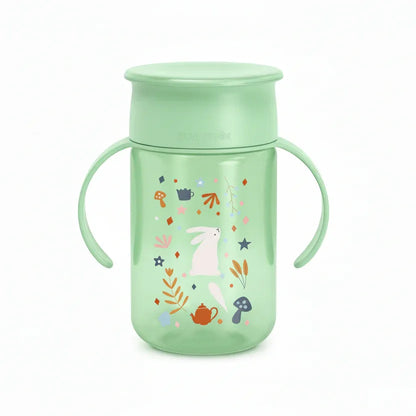 Suavinex 360° Wonderland Leak-Proof Learning Cup for Independent Drinking, Pink/GREEN - Gomix Brands Outlet