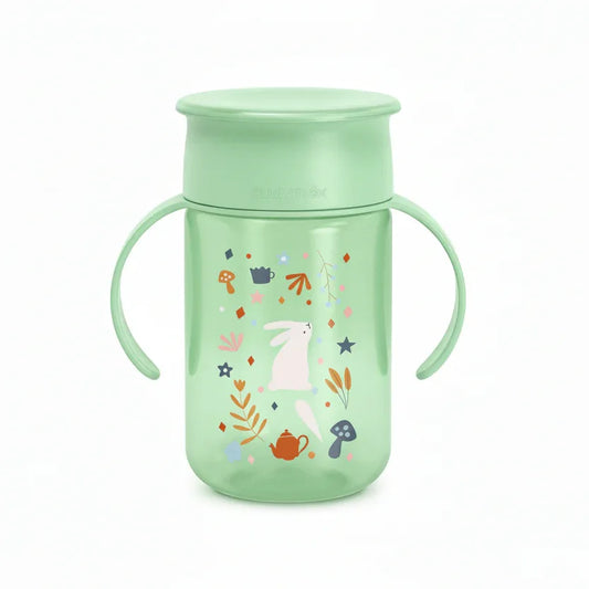 Suavinex 360° Wonderland Leak-Proof Learning Cup for Independent Drinking, Pink/GREEN - Gomix Brands Outlet