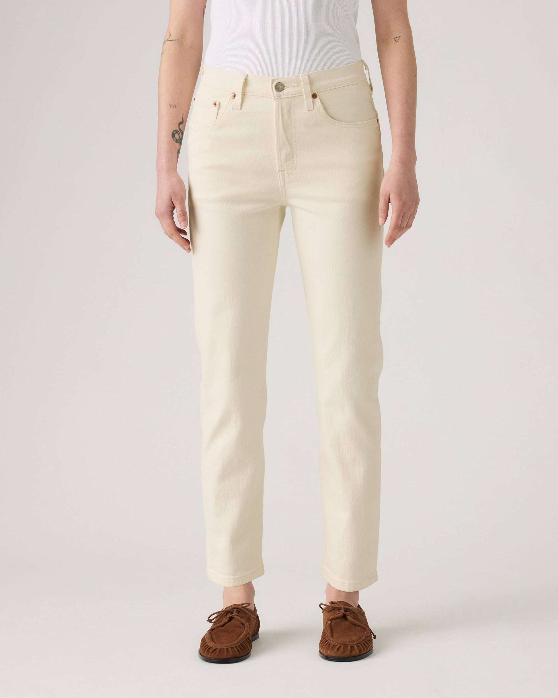 Levi's Women's 501® Original Straight Crop Jeans with Comfort Stretch