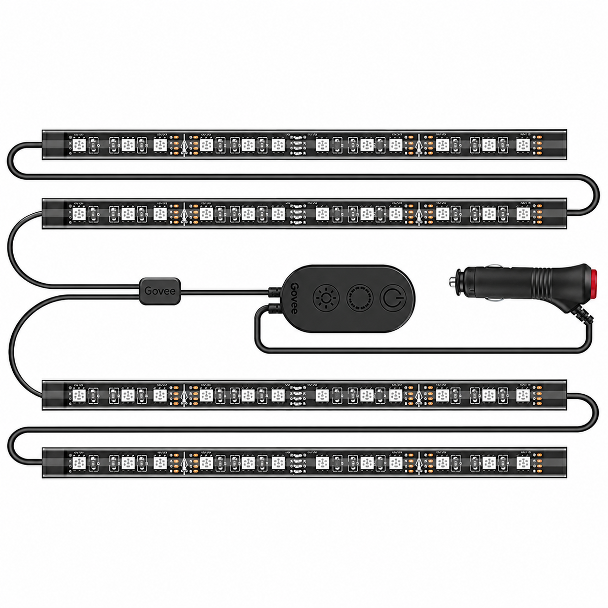 Govee H61140A2 RGB Car LED Strip Light Kit 4-Piece