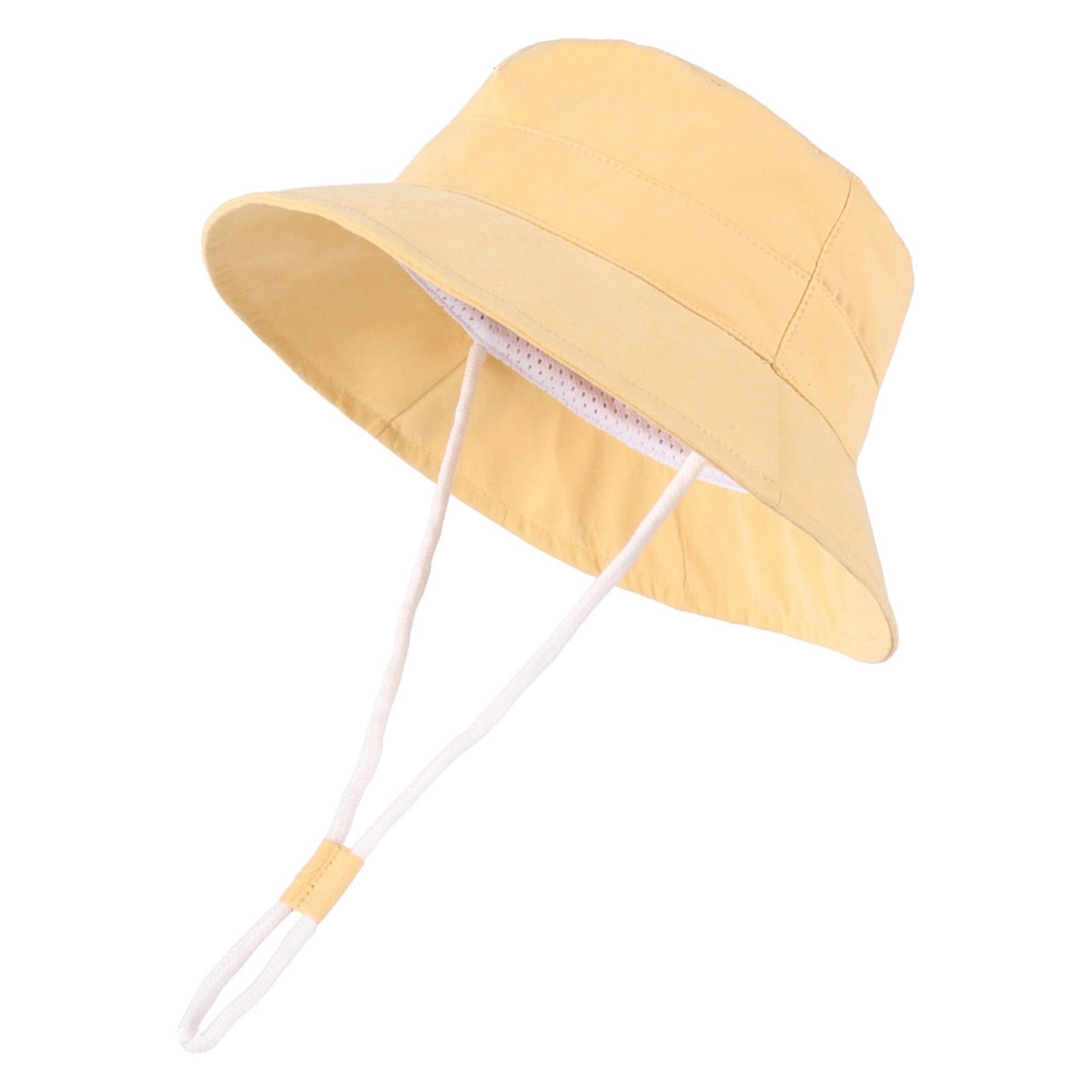 Yellow Toddler Girls Sun Hat with UPF 50+ Wide Brim