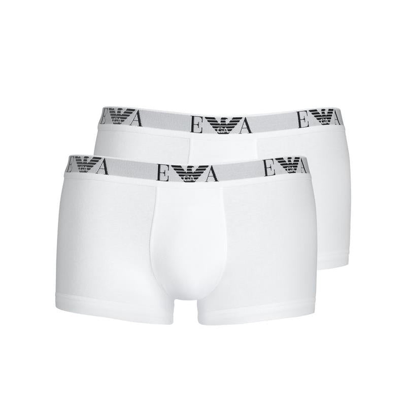 Premium Emporio Armani Men's 2-Pack Stretch Cotton Trunk with Iconic Eagle Logo