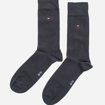 Tommy Hilfiger Men's Dark Blue Cotton Blend Crew Socks - 2 Pair Pack
