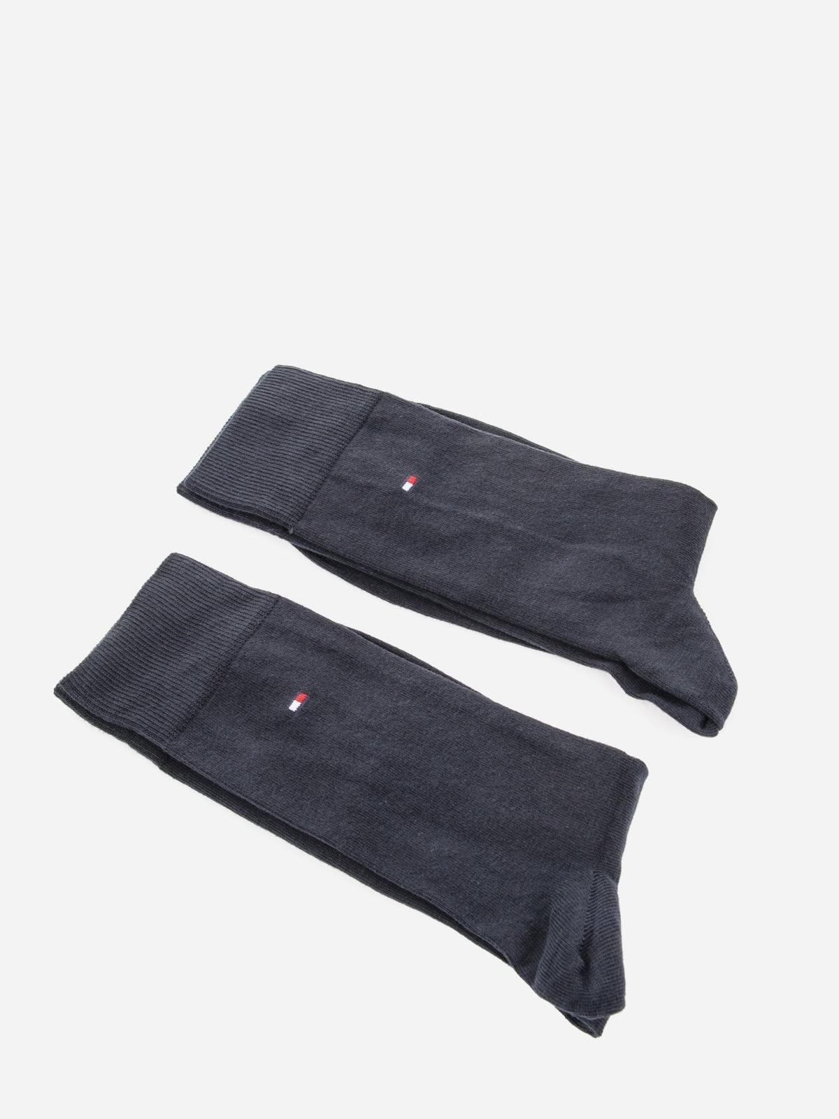 Tommy Hilfiger Men's Dark Blue Cotton Blend Crew Socks - 2 Pair Pack