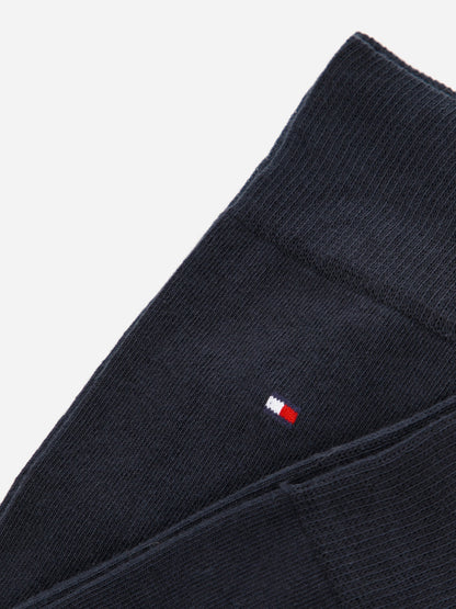 Tommy Hilfiger Men's Dark Blue Cotton Blend Crew Socks - 2 Pair Pack