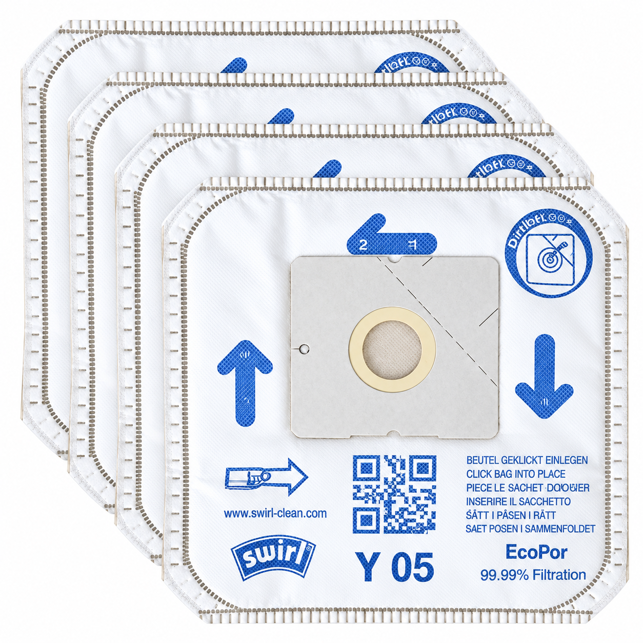 SWIRL Vacuum Cleaner Bags Y05 Set of 4
