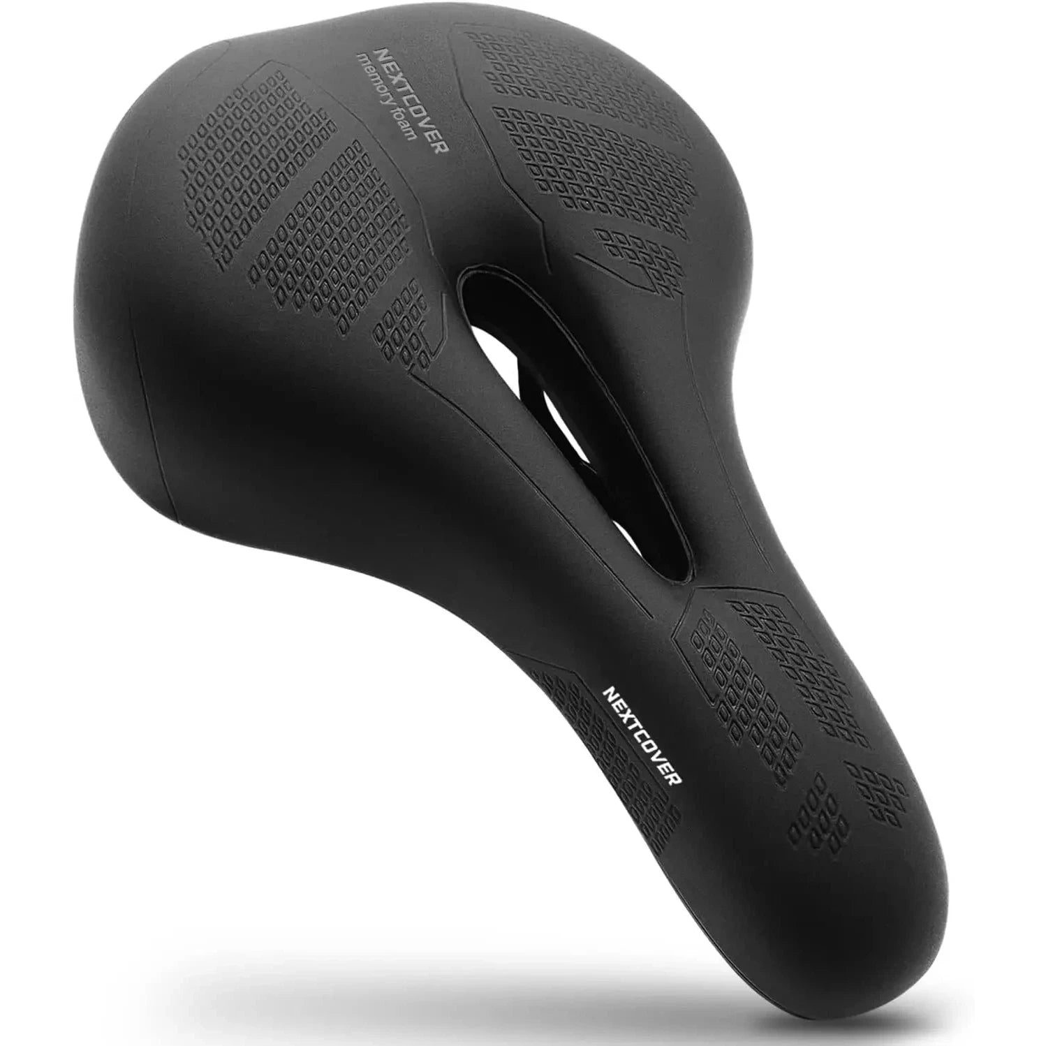 NEXTCOVER Trekking Bike Saddle: Memory Foam, Shock Absorption, Waterproof, Ergonomic Comfort