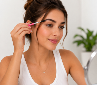 Cien Beauty Eyelash Brush & Eyebrow Scissors Set 2Pcs