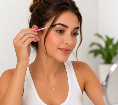 Cien Beauty Eyelash Brush & Eyebrow Scissors Set 2Pcs