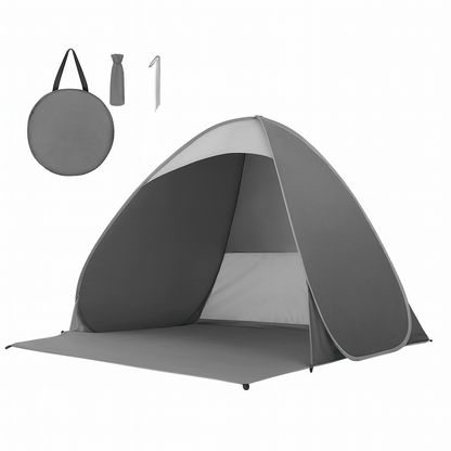 Qomolo Pop Up Beach Tent: Portable Automatic Anti-UV 50+ Sun Shade for Babies