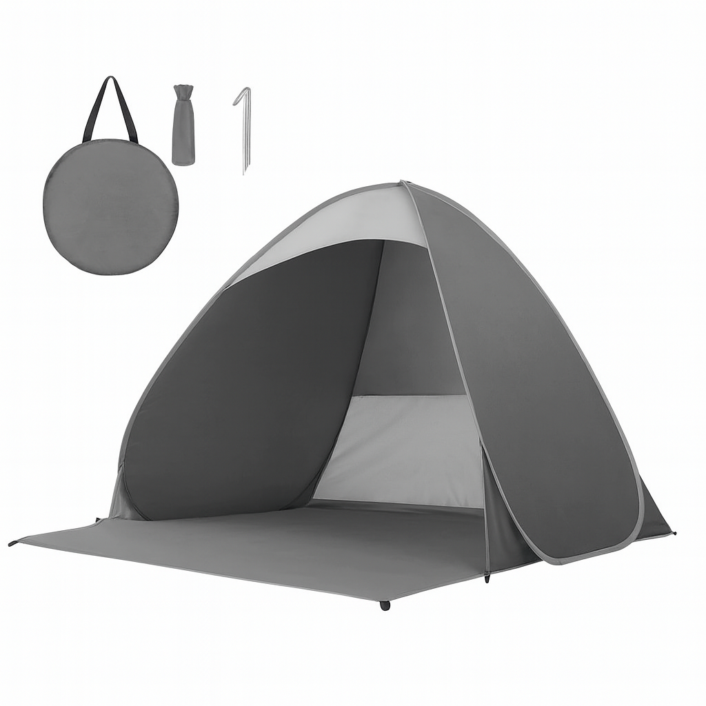 Qomolo Pop Up Beach Tent: Portable Automatic Anti-UV 50+ Sun Shade for Babies