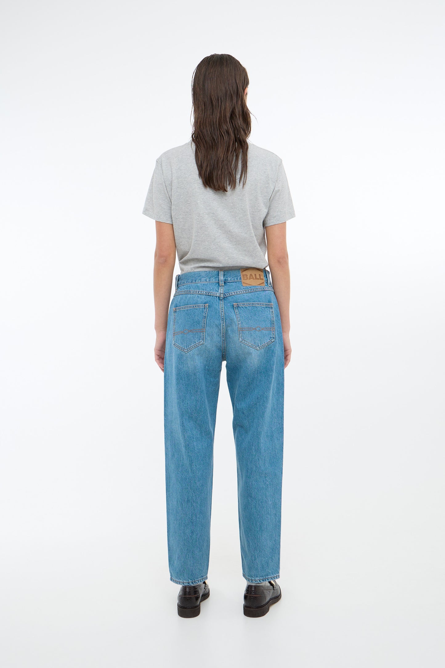 BAPAOLO Women's Stonewash Cropped Jeans: Comfortable Cotton Denim, Stylish Mid-Rise Fit