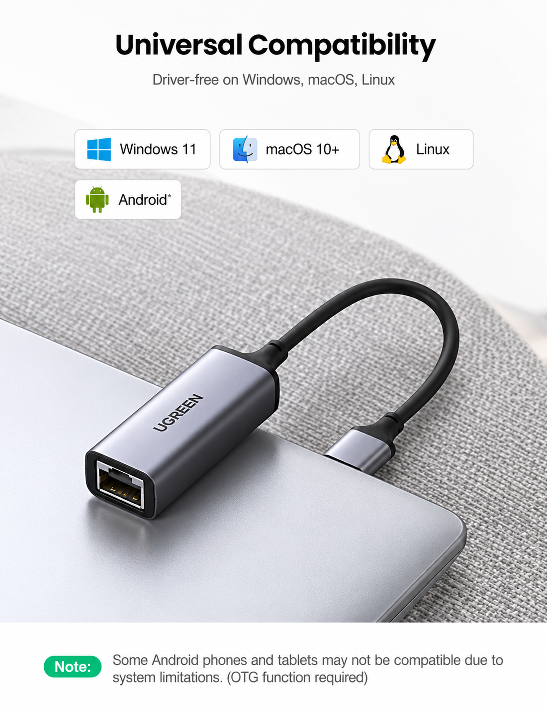 UGREEN 50922 USB 3.0 A To Gigabit Ethernet Adapter