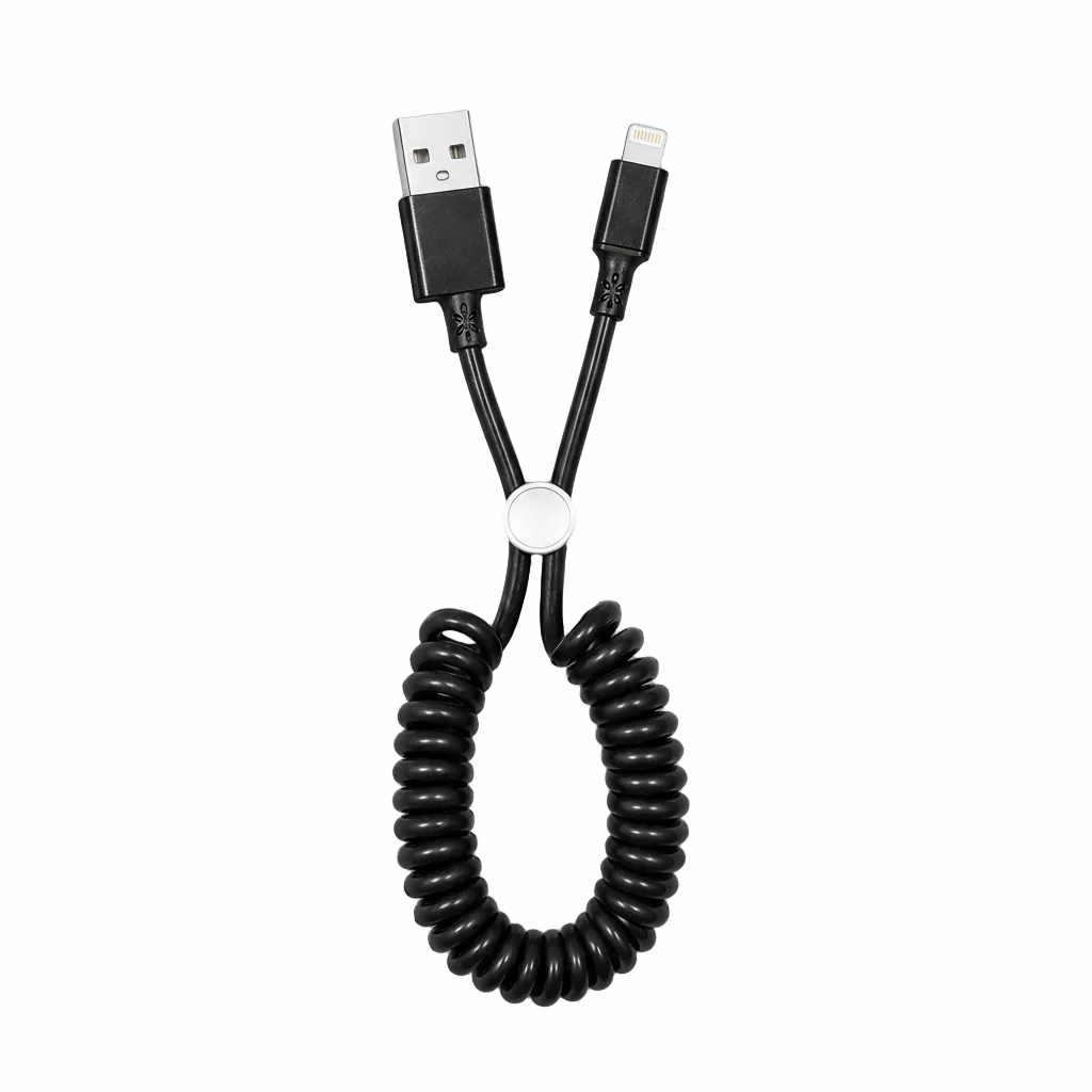Spring Data Cable - Coil Cable Lightning Charging Cable
