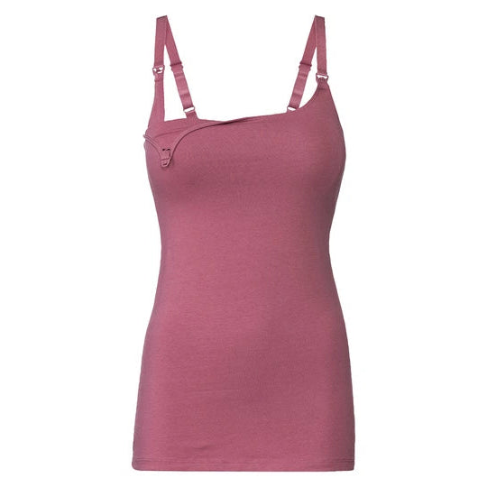 Esmara 426908 Women's Nursing Tank Tops With Built-In Bra Multicolor 2 Pack L